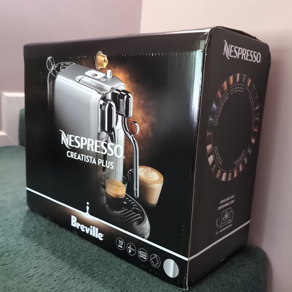 Nespresso Creatista Plus Coffee Machine - Silver and Black